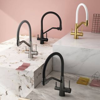 Смеситель для кухни Splenka S71.62.05 с подключением фильтра сатин